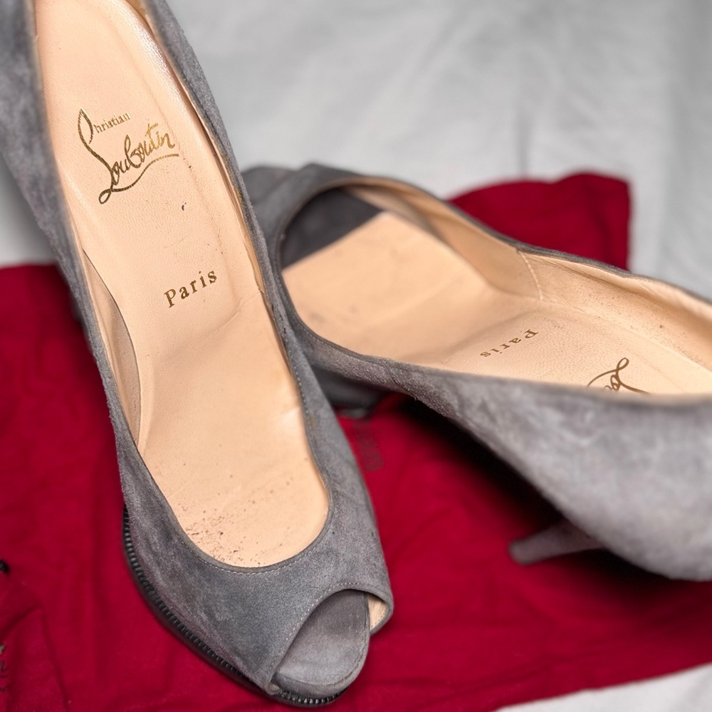 Christian Louboutin Gray Women's Shoes - Picture 2 of 7